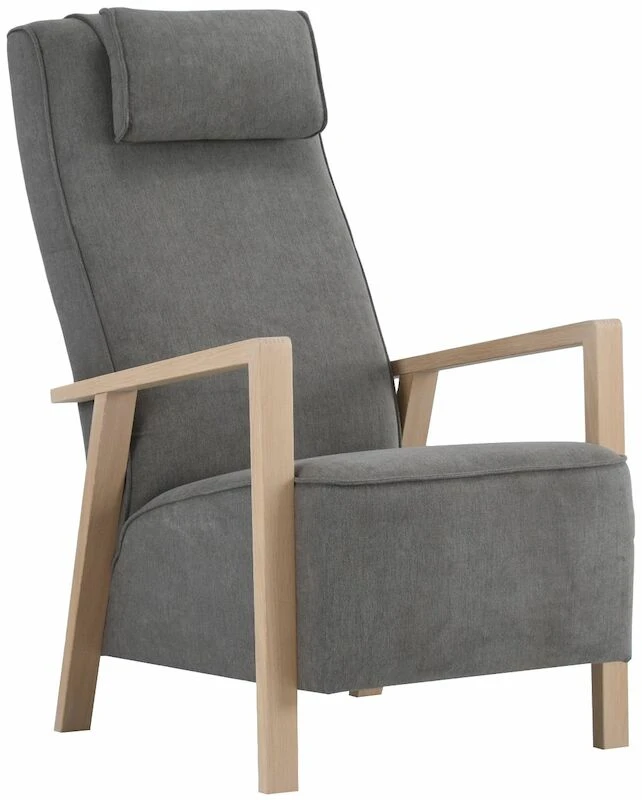 Veke Saarni Korkea Nojatuoli Beige Thomas 06, Käsinojat Valkoinen öljytty Tammi 1 Veke Saarni Korkea Nojatuoli Beige Thomas 06, Käsinojat Valkoinen öljytty Tammi