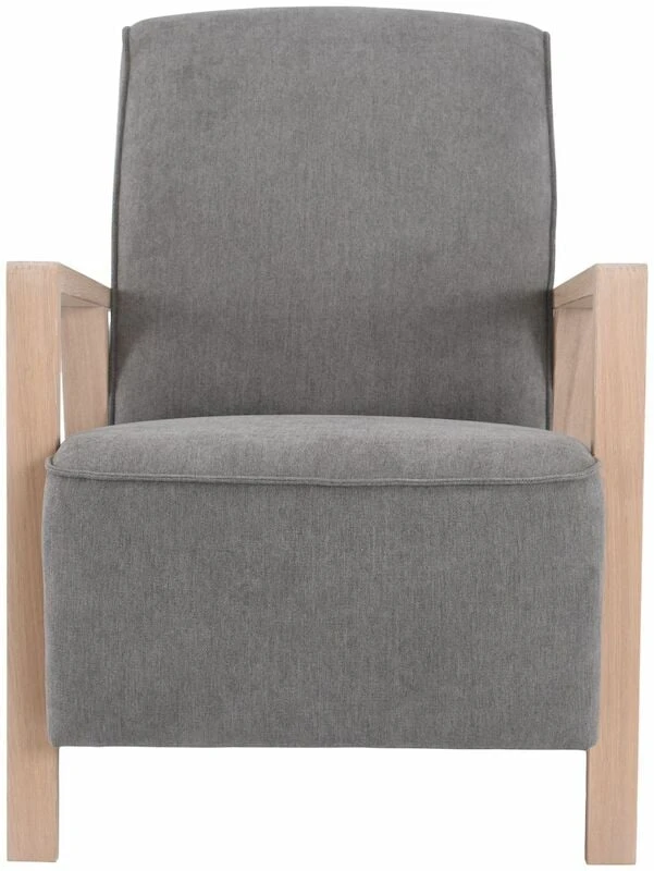 Veke Saarni Nojatuoli Harmaa Thomas 02, Käsinojat Valkoinen öljytty Tammi 4 Veke Saarni Nojatuoli Harmaa Thomas 02, Käsinojat Valkoinen öljytty Tammi - Image 4