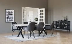 Rowico Reily Tuoli Tekstiilinahkaverhoilu Tummanharmaa 8 Rowico Reily Tuoli Tekstiilinahkaverhoilu Tummanharmaa -4Living Store 110457