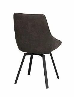 Rowico Alison Tuoli Tummanharmaa -4Living Store 117762 d alison stol mgr microfiber svart