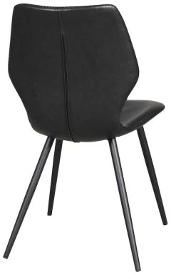 Rowico Highrock Tuoli Musta PU Nahka/musta Metalli Jalat -4Living Store 118611 d highrock stol svart