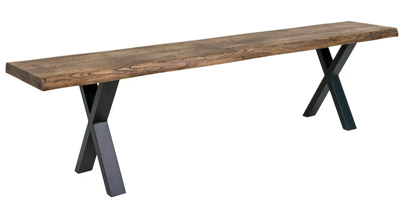 House Nordic Toulon Penkki Tummanruskea Tammi/musta 180x34 Cm 4 House Nordic Toulon Penkki Tummanruskea Tammi/musta 180x34 Cm - Image 4