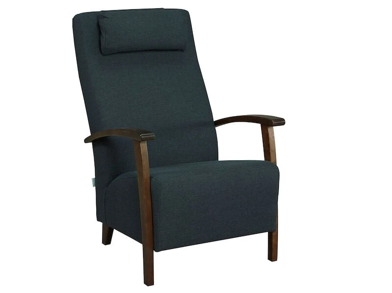 Veke Oliver Nojatuoli, Inari 91 Vaaleanharmaa, Ruskeat Puuosat 1 Veke Oliver Nojatuoli, Inari 91 Vaaleanharmaa, Ruskeat Puuosat