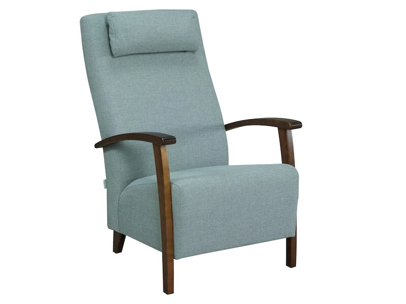 Veke Oliver Nojatuoli, Inari 91 Vaaleanharmaa, Ruskeat Puuosat 2 Veke Oliver Nojatuoli, Inari 91 Vaaleanharmaa, Ruskeat Puuosat - Image 2