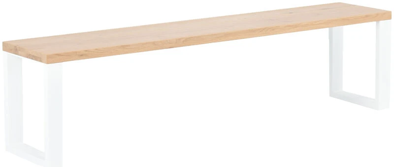 Veke Pujo Penkki 35x216 Cm Lakattu Tammi A-laatu/musta Pulverimaalattu Jalka 1 Veke Pujo Penkki 35x216 Cm Lakattu Tammi A-laatu/musta Pulverimaalattu Jalka