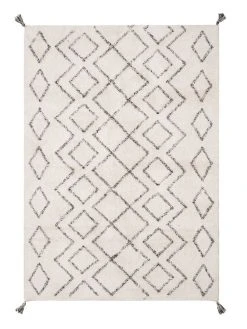 Fanni K Hanki Puuvillamatto 80x200 Cm Valkoinen/musta 5 Fanni K Hanki Puuvillamatto 80x200 Cm Valkoinen/musta -4Living Store 311193 fanni k hanki puuvillamatto