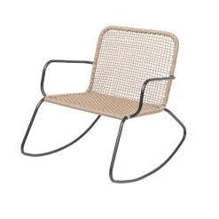 Bloomingville Mundo Keinutuoli Musta/luonnonväri 8 Bloomingville Mundo Keinutuoli Musta/luonnonväri -4Living Store 50255230 high 2 1