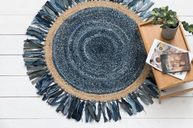 4living Jeans Matto 90 Cm Luonnonväri/farkunsininen 2 4living Jeans Matto 90 Cm Luonnonväri/farkunsininen - Image 2