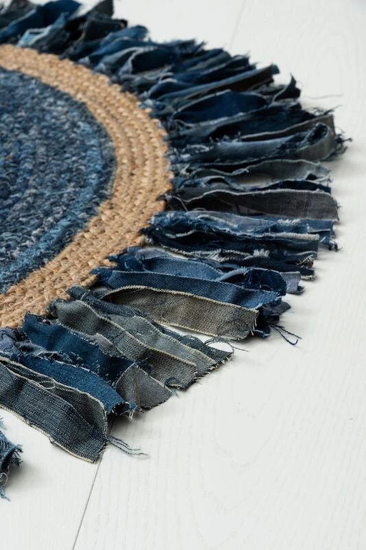 4living Jeans Matto 90 Cm Luonnonväri/farkunsininen 3 4living Jeans Matto 90 Cm Luonnonväri/farkunsininen - Image 3