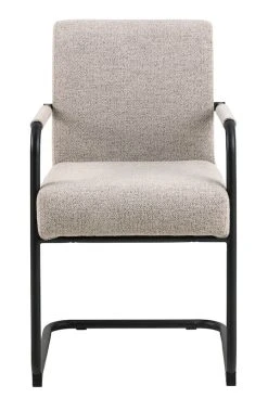 Ei Brändiä Adele Tuoli Beige Monza 60, Mustat Jalat 9 Ei Brändiä Adele Tuoli Beige Monza 60, Mustat Jalat -4Living Store Adele tuoli beige monza 60 mustat jalat edesta