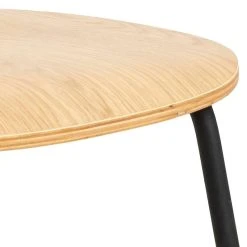 Ei Brändiä Amira Tuoli Tammi, Mustat Jalat 8 Ei Brändiä Amira Tuoli Tammi, Mustat Jalat -4Living Store Amira tuoli tammi musta 3