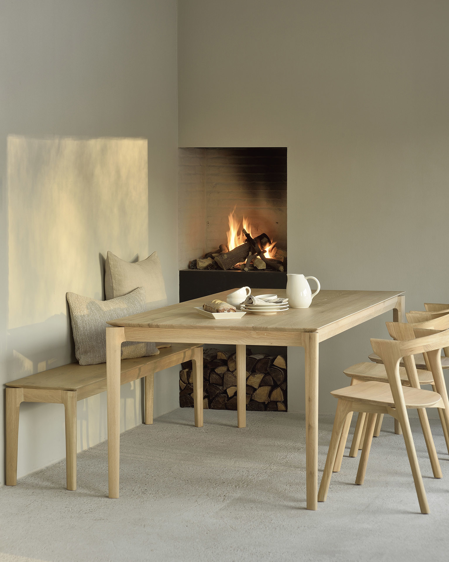 4Living Store 2 4Living Store -4Living Store Ethnicraft Bok chair and oak air table