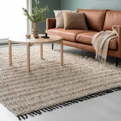 Fanni K Tunturi Puuvillamatto 70x140 Cm Valkoinen/musta