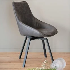 Rowico Alison Tuoli Tummanharmaa -4Living Store Fred Matbord 117440 Alison stol 117762 Everett Vitrin 118788 16