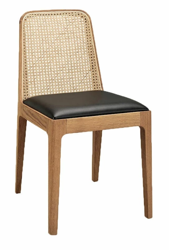 Hans K Racquet Tuoli öljytty Tammi/musta Bonded 1 Hans K Racquet Tuoli öljytty Tammi/musta Bonded