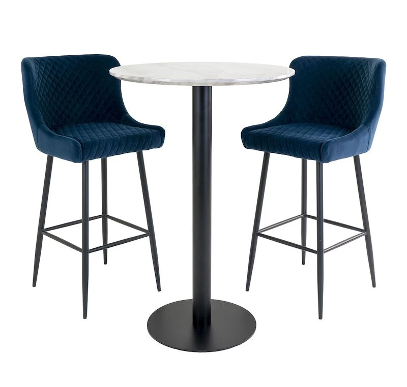 House Nordic Dallas Samettinen Baarituoli Tummansininen 6 House Nordic Dallas Samettinen Baarituoli Tummansininen - Image 6