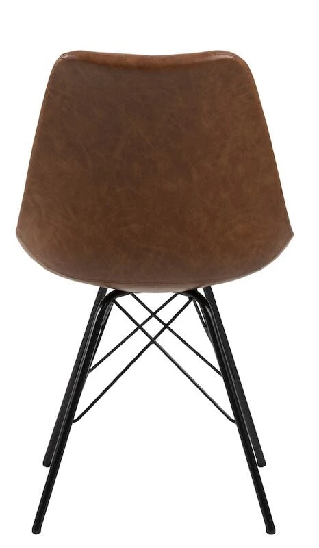 Veke Luosto Tuoli Konjakinruskea Pu-keinonahka, Mustat Jalat 6 Veke Luosto Tuoli Konjakinruskea Pu-keinonahka, Mustat Jalat - Image 6