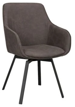 Rowico Alison Tuoli Tummanharmaa/musta -4Living Store Rowico Alison tuoli tummanharmaa musta