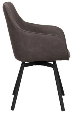 Rowico Alison Tuoli Tummanharmaa/musta -4Living Store Rowico Alison tuoli tummanharmaa musta 3