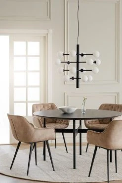 Rowico Gilroy Tuoli Samettiverhoilu Beige/musta 8 Rowico Gilroy Tuoli Samettiverhoilu Beige/musta -4Living Store Rowico Gilroy tuoli samettiverhoiltu beige musta 10