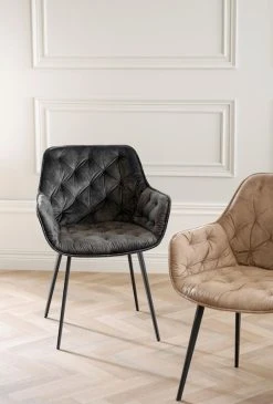 Rowico Gilroy Tuoli Samettiverhoilu Beige/musta 11 Rowico Gilroy Tuoli Samettiverhoilu Beige/musta -4Living Store Rowico Gilroy tuoli samettiverhoiltu beige musta 9