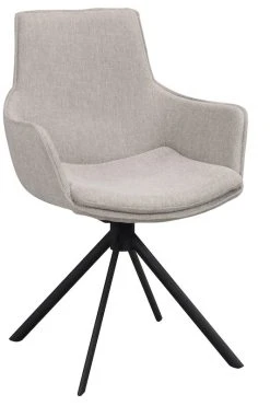 Rowico Lowell Pyörivä Nojatuoli Kangasverhoiltu Harmaa/ Musta -4Living Store Rowico Lowell nojatuoli kangasverhoiltu harmaa musta pyoriva jalka