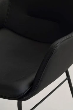 Rowico Lowell Nojatuoli Nahkaverhoiltu Musta