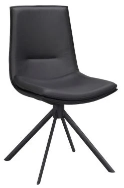 Rowico Lowell Pyörivä Tuoli Nahkaverhoiltu Musta -4Living Store Rowico Lowell pyoriva tuoli nahkaverhoiltu musta