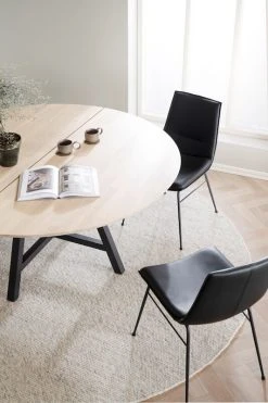 Rowico Lowell Tuoli Nahkaverhoiltu Musta