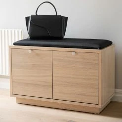 Rowico Confetti Penkki 70x35 Cm Musta -4Living Store Rowico confetti penkki 70x35cm valkopesty tammi musta 3