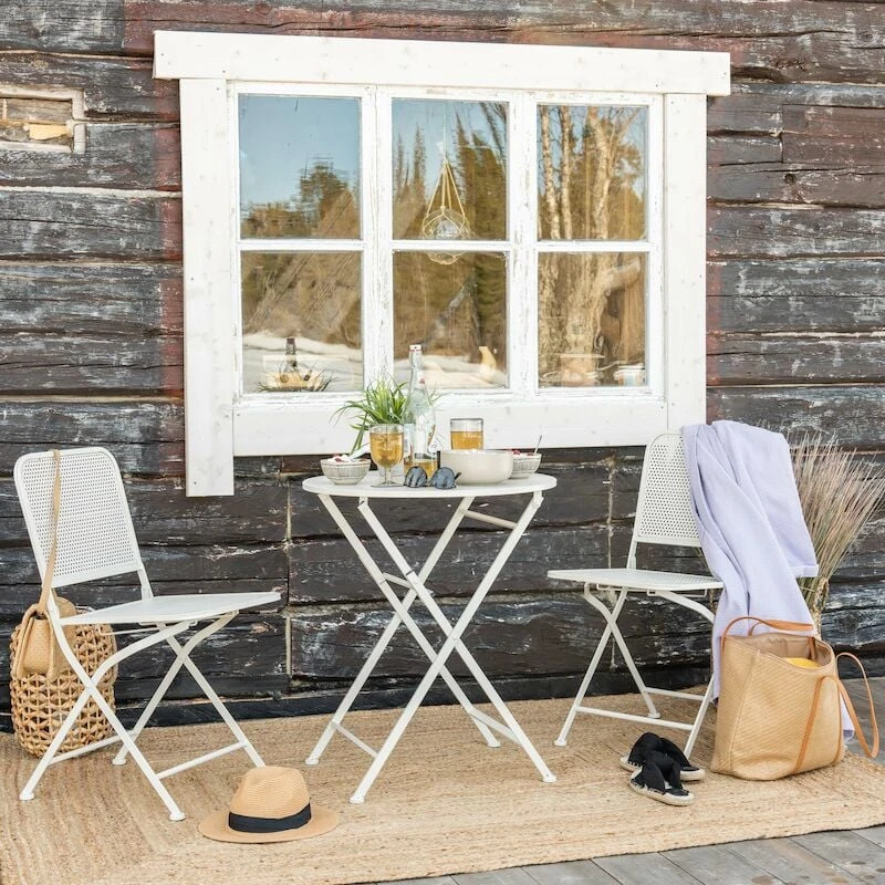 Ei Brändiä Taittuva Parvekesetti Kalkki 2 Ei Brändiä Taittuva Parvekesetti Kalkki - Image 2