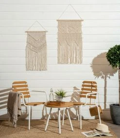 Tucson Parvekesetti Valkoinen Teräs/puunvärinen Aintwood 11 Tucson Parvekesetti Valkoinen Teräs/puunvärinen Aintwood -4Living Store Tucson parvekesetti luonnonv valk miljoossa Pete 22