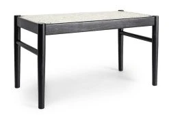 Veke Twin Penkki 80 Cm öljytty Musta/rottinki