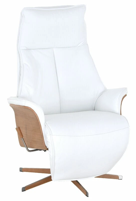 Veke Aava Lux Mekanismituoli Valkoinen 7016 Nahka, Original-wood Jalka 2 Veke Aava Lux Mekanismituoli Valkoinen 7016 Nahka, Original-wood Jalka - Image 2