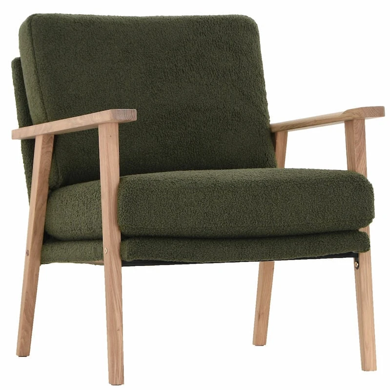 Veke Airy Teddy Nojatuoli Tummanvihreä Oreo 14, Valkaistu Tammi Jalat 5 Veke Airy Teddy Nojatuoli Tummanvihreä Oreo 14, Valkaistu Tammi Jalat - Image 5