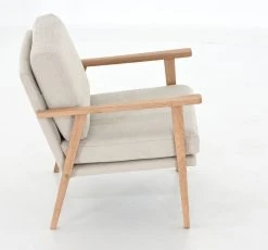 Veke Airy Nojatuoli Vaalea Beige Bloq 05, Valkaistu Tammi Jalat