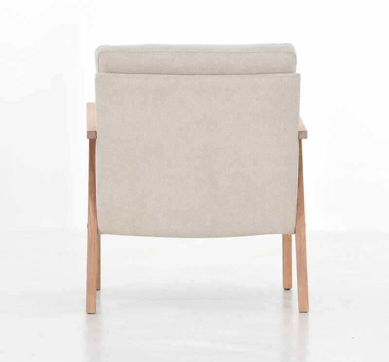 Veke Airy Nojatuoli Vaalea Beige Bloq 05, Valkaistu Tammi Jalat 2 Veke Airy Nojatuoli Vaalea Beige Bloq 05, Valkaistu Tammi Jalat - Image 2