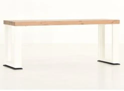 Veke Honka Penkki 115x35 Cm Metallijalalla Antiikkipetsattu/valkoinen -4Living Store Veke Honka penkki 115x35 cm metallijalalla antiikkipetsattu valkoinen 1 0