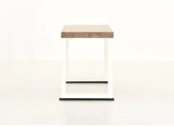 Veke Honka Penkki 115x35 Cm Metallijalalla Antiikkipetsattu/valkoinen