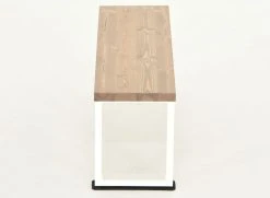 Veke Honka Penkki 115x35 Cm Metallijalalla Antiikkipetsattu/valkoinen -4Living Store Veke Honka penkki 115x35 cm metallijalalla antiikkipetsattu valkoinen 4 2