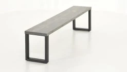 4Living Store 16 Veke Honka Penkki 195x35 Cm Metallijalalla Harmaa/musta