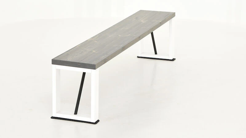 Veke Honka Penkki 195x35 Cm Puujalalla Harmaa/valkoinen 5 Veke Honka Penkki 195x35 Cm Puujalalla Harmaa/valkoinen - Image 5