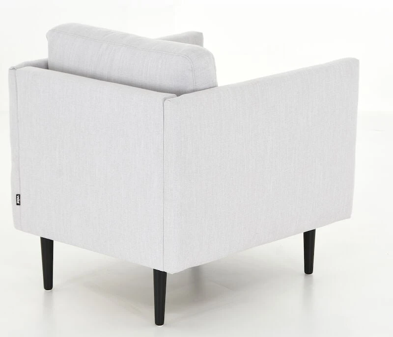 Veke Kajo Nojatuoli Vaaleanharmaa Ronda 80, Mustat Jalat 4 Veke Kajo Nojatuoli Vaaleanharmaa Ronda 80, Mustat Jalat - Image 4