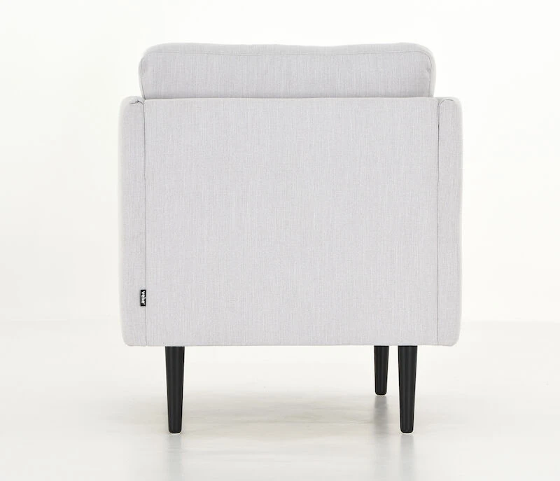 Veke Kajo Nojatuoli Vaaleanharmaa Ronda 80, Mustat Jalat 2 Veke Kajo Nojatuoli Vaaleanharmaa Ronda 80, Mustat Jalat - Image 2