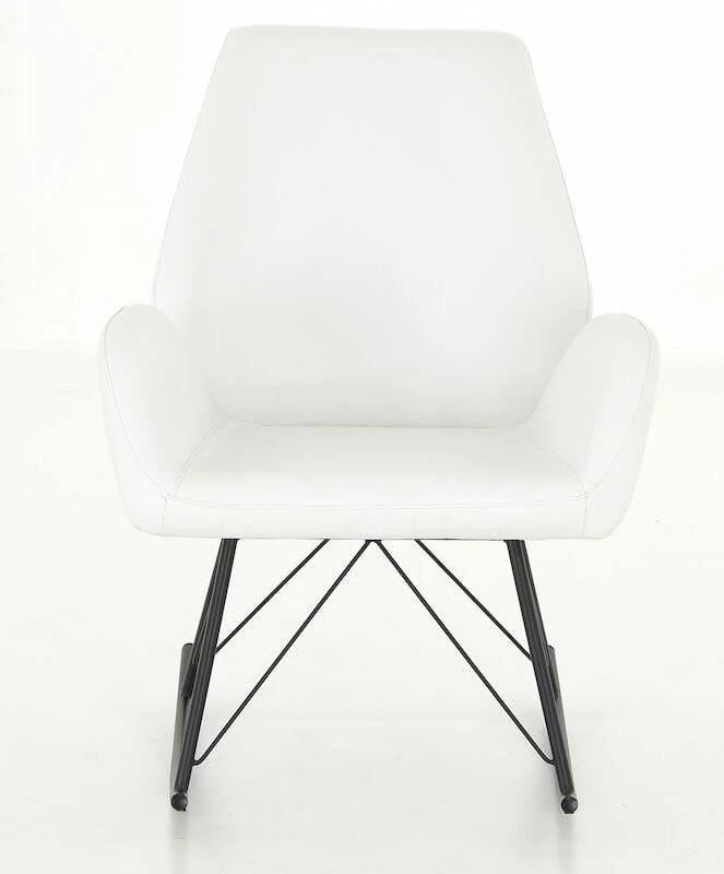 Veke Laine Keinutuoli Valkoinen PU-keinonahka 3 Veke Laine Keinutuoli Valkoinen PU-keinonahka - Image 3