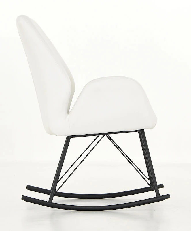 Veke Laine Keinutuoli Valkoinen PU-keinonahka 5 Veke Laine Keinutuoli Valkoinen PU-keinonahka - Image 5