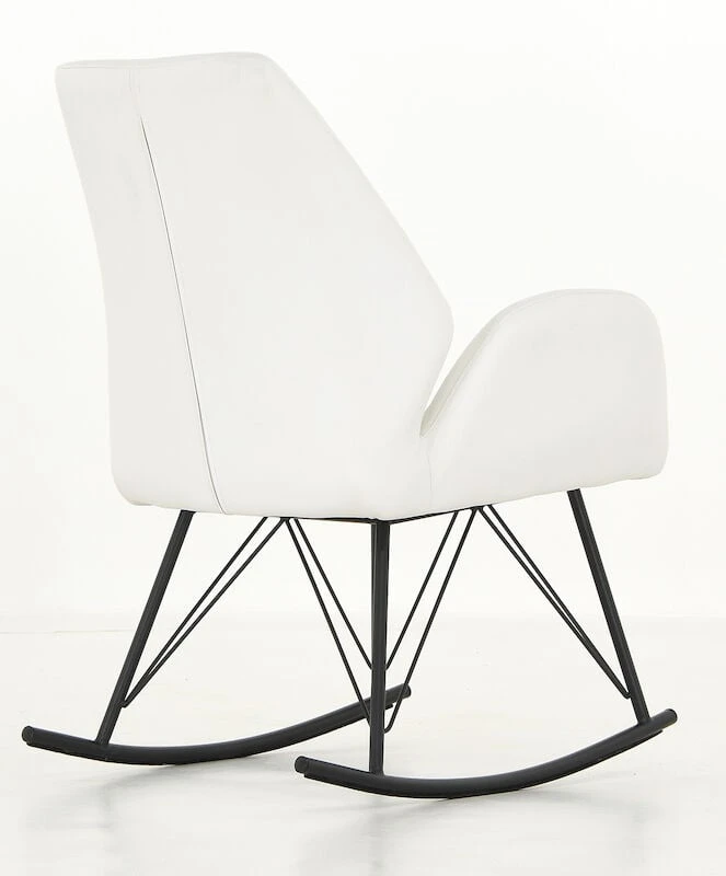 Veke Laine Keinutuoli Valkoinen PU-keinonahka 2 Veke Laine Keinutuoli Valkoinen PU-keinonahka - Image 2