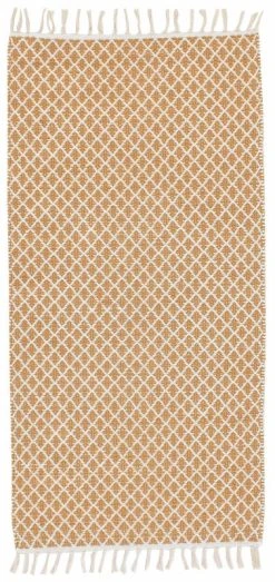 Veke Neva Puuvillamatto 70x140 Cm Valkoinen/harmaa -4Living Store Veke Neva puuvillamatto 70x140 cm valkoinen okra 0 3