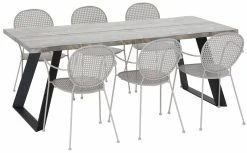 Envy Triangel-Melena 6-hengen Ruokailuryhmä Savunharmaa/musta