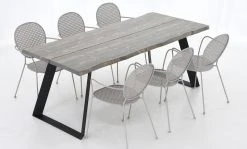 Envy Triangel-Melena 6-hengen Ruokailuryhmä Savunharmaa/musta -4Living Store Veke Triangel Melena 6 hengen ruokailuryhma savunharmaa musta 2 2